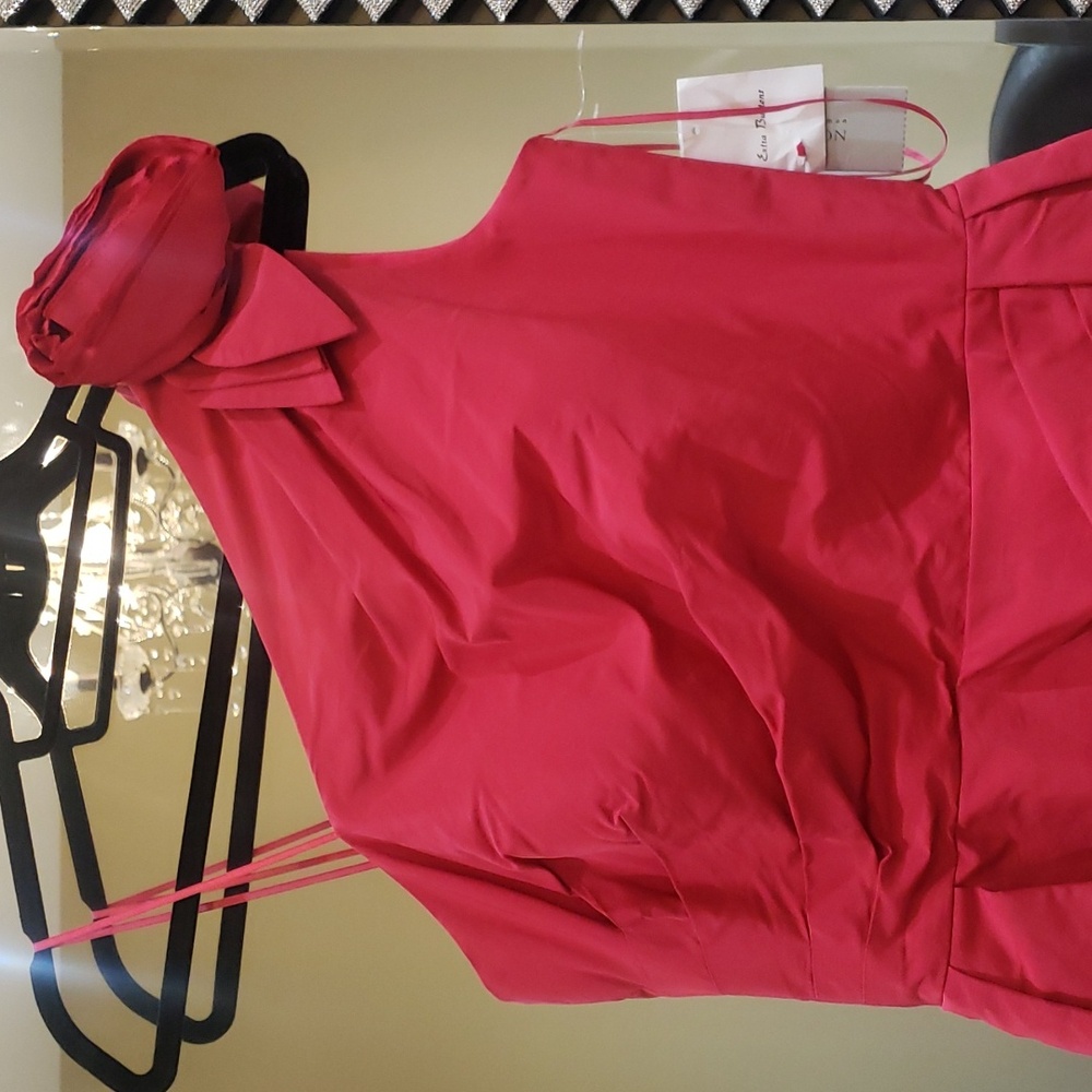 Nwt Teri Jon cherry dress size 8 - Picture 4 of 17
